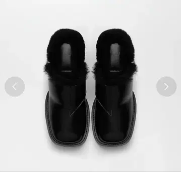 ALM VIVLOS LEATHER MULES (Fur Black) 36