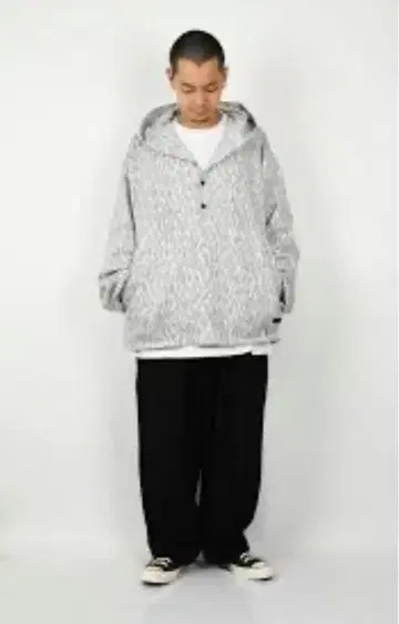 타이트 부스 나일론 자켓 레인 카모