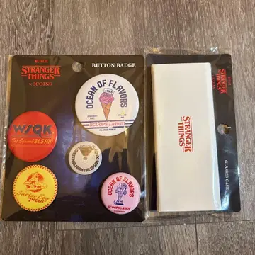 기묘한 이야기 쓰리코인즈 캔뱃지 안경 케이스