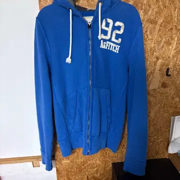 Abercrombie & Fitch 파랑 풀 집업 후드티 X-LARGE