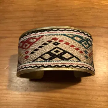 먀오족 뱅글 먀오 은 빈티지 원단 자수 에스닉 소수 민족