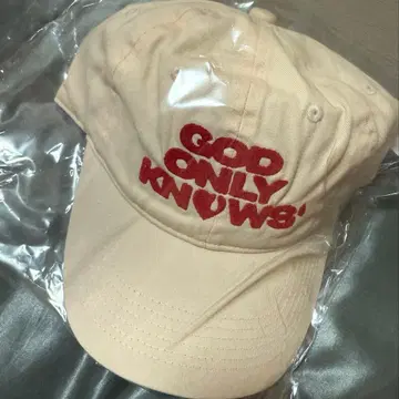 이와타 타카노리 GODONLYKNOWS 캡 아이보리 LOGO CAP