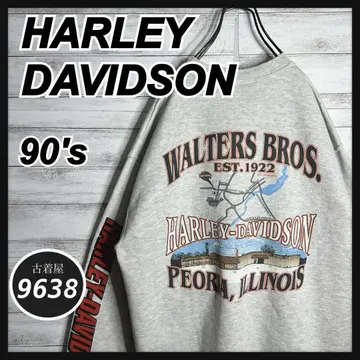 [ 구하기 어려움!! ] 할리데이비슨 자수 빅 루즈 트레이닝복 백 로고