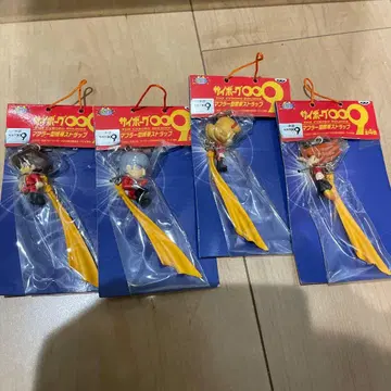 [ 총 4종 풀컴프 ] 사이보그 009 머플러형 피규어 핸드폰 스트랩