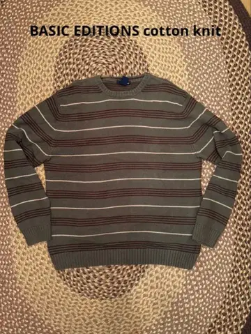 BASIC EDITIONS 스트라이프 스웨터 M