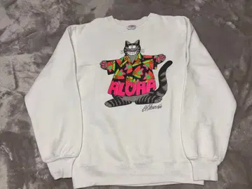 Crazy Shirts Aloha Cat 맨투맨 S USA제