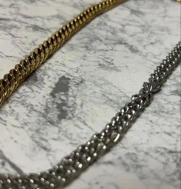 골드 실버 체인 목걸이 스테인리스