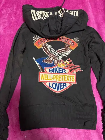 택 포함 새상품 d.i.a. 아메리칸 후드티 블랙