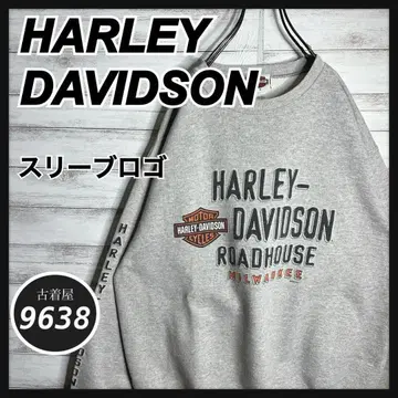 [ 구하기 어려움!! ] 할리데이비슨 빅 루즈 슬리브 로고 트레이닝복