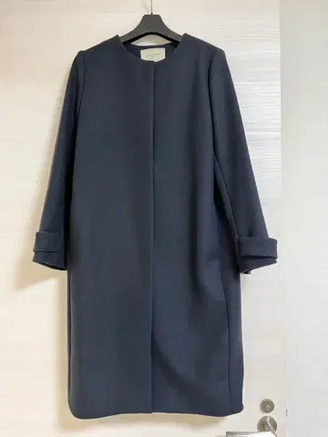 유나이티드 애로우즈 울 코트 네이비