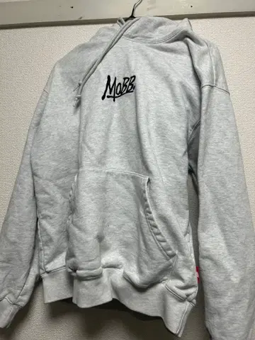 MOBB 후드 부착 후드티 그레이