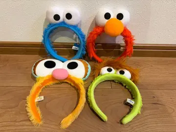 세서미 스트릿 후와후와 머리띠 4개 세트