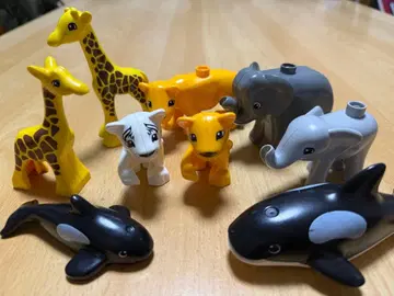 동물 모자 듀플로 duplo 라이온 코끼리 기린 범고래 타이거