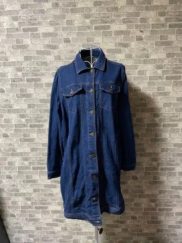 BELLE JEANNE 롱 데님 코트 사이즈 3L