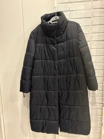 BANANA REPUBLIC 블랙 다운 롱 코트 M