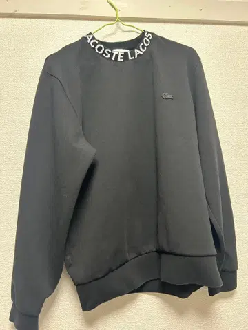 LACOSTE 블랙 맨투맨 트레이닝복