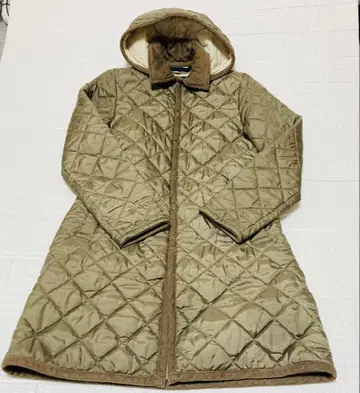 [ 새상품급 ] LAVENHAM 라벤햄 퀼팅 코트 롱 기장 36/S