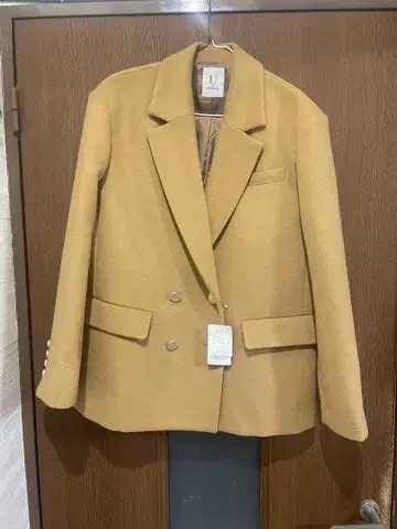 유바이스픽앤스팬 자켓 코트 카멜 테일러 자켓