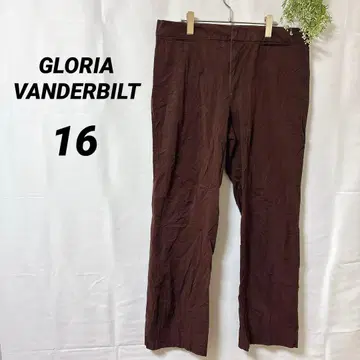새상품급 GLORIA VANDERBILT [ 16 ] 브라운 슬랙스 1점