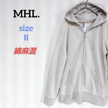 마가렛호웰 MHL 집업 후드티 코튼 린넨 울