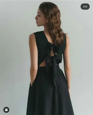 RANCLIC Waffle back Ribbon dress