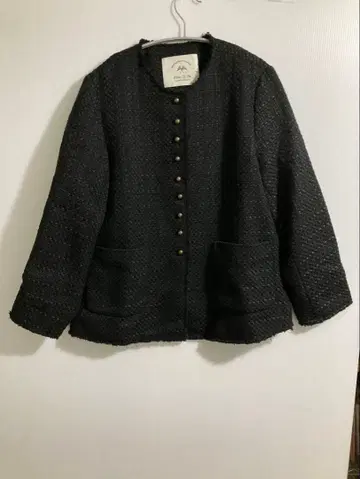 PUAL CE CIN 노카라 자켓 블랙 F