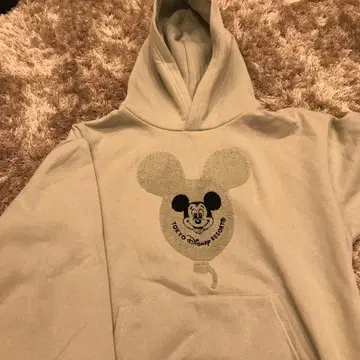 도쿄 디즈니 리조트 미키 후드티 M 사이즈 벌룬 풍선