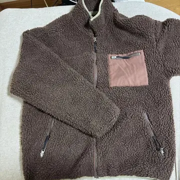 브라운 플리스 자켓 L 사이즈