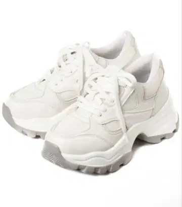 통굽 화이트 스니커즈 M(23.0~23.5)