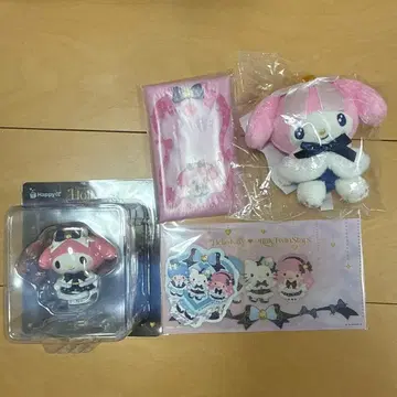 Happy 복권 마이멜로디 피규어와 파우치 세트