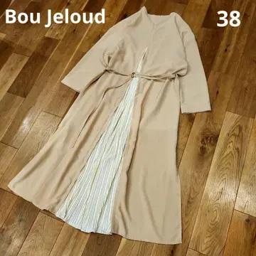 부즈루드 백 플리츠 롱 가디건 가운 겉옷 화려함 M