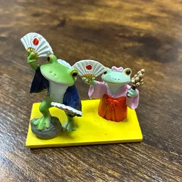코포 개구리 피규어 효토코 오카메 입상 인테리어