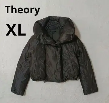 빅 사이즈 Theory 띠어리 브라운 숏 기장 다운 자켓 두툼함