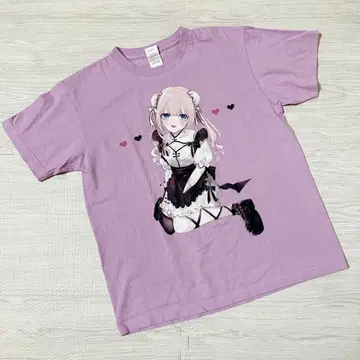 비바차이데나! 치이 T셔츠 서브컬쳐 양산형 퍼플 보라색 M