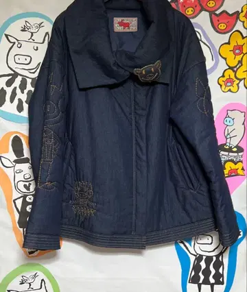 알베로베로 돼지 자수 자켓