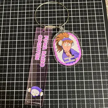 닌타마 란타로 산리오 2단 아크릴 키링 후와 라이조