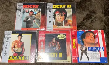 레이저 디스크 록키 1~5권 세트 오비 포함 LD
