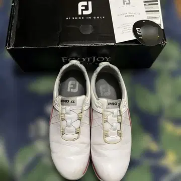 FOOTJOY PRO SL 골프화 화이트 스파이크리스