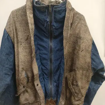 JHA-JHA 데님 가죽 자켓