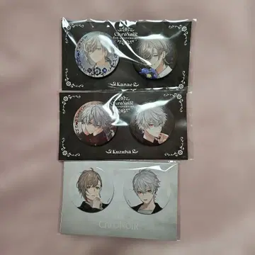 ChroNoiR 6주년 금박 캔뱃지 세트 아티스트 사진 캔뱃지