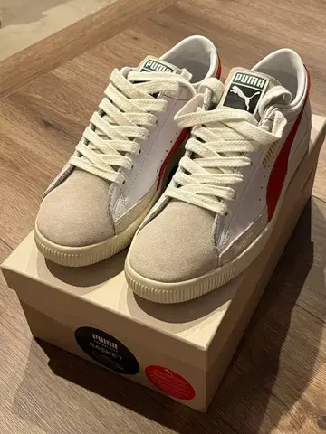 PUMA 스니커즈 화이트/레드