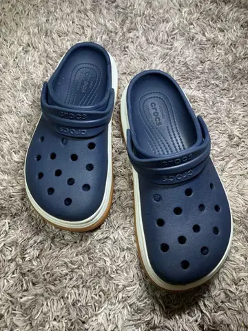 크록스 네이비 클로그 샌들 27cm
