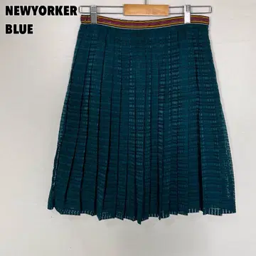 NEWYORKER BLUE 뉴요커 블루 플리츠 스커트 플레어