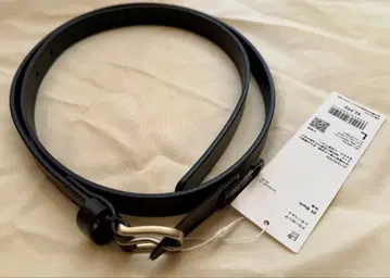 미사용 UNIQLOU 내로우 롱 가죽 벨트 블랙 L 사이즈 유니클로 U