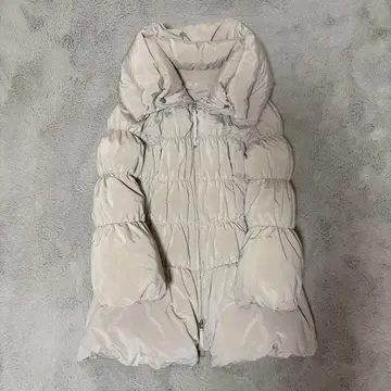 투 비 시크 롱 다운 코트 베이지 40