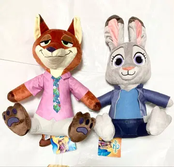 디즈니 주토피아2 L 봉제 인형 주디 홉스 닉 와일드