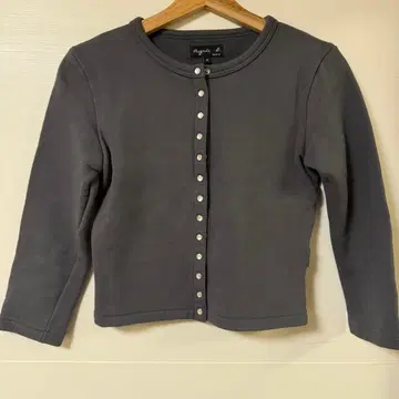 [ agnes b. ] 애니에스 베이 속기모 가디건 그레이