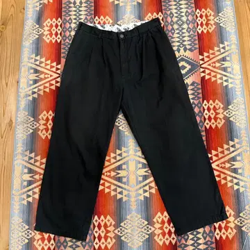 벤데이비스 투 턱 팬츠 블랙