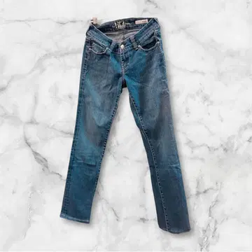 DaintyDIVA 다크 블루 슬림 핏 데님