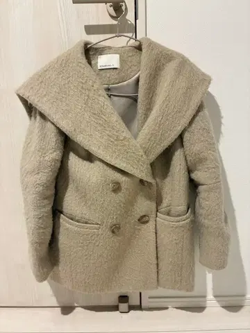 ROSARYMOON 베이지 더블 브레스트 자켓